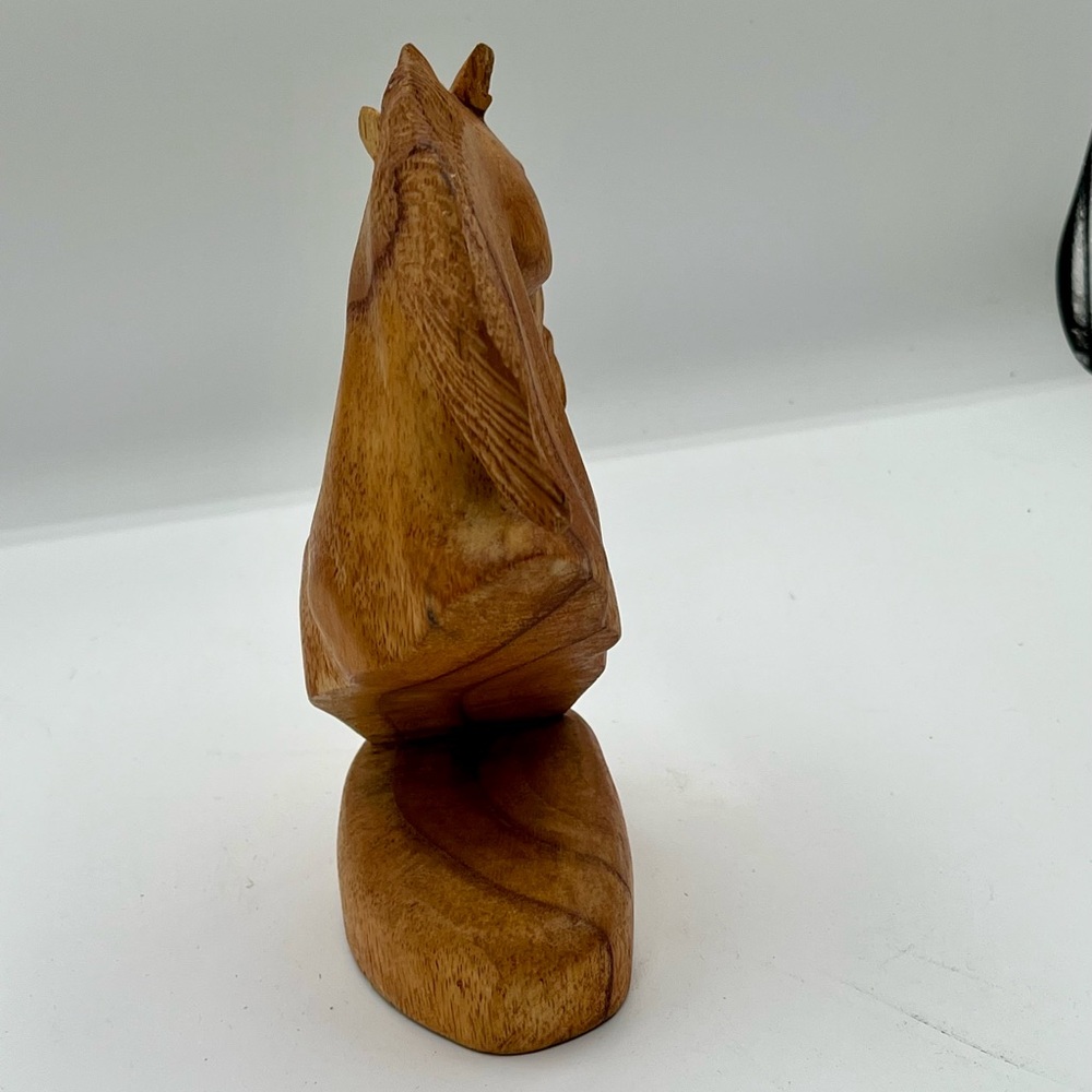 Handcrafted Wooden Horse Sculpture 8 inch tall - Picture 12 of 12